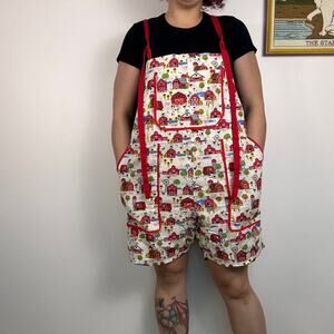 Handmade Farm short overalls size 2X